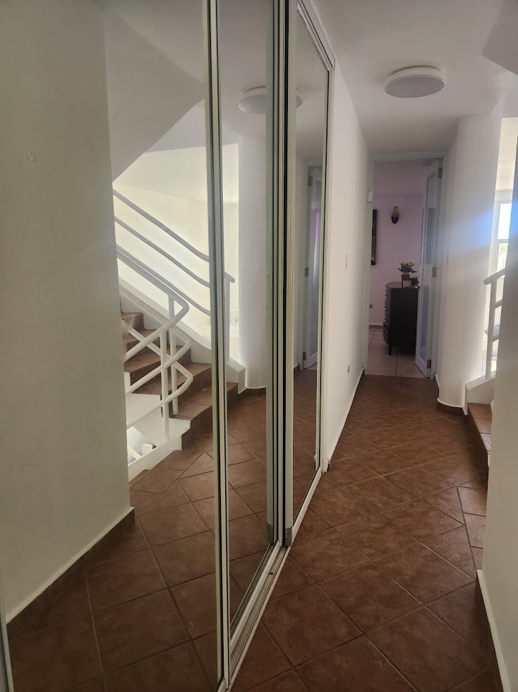 3 spacious bedrooms 2 full baths bedrooms all have mini split air conditioning units.  laundry closet is also found on this level.